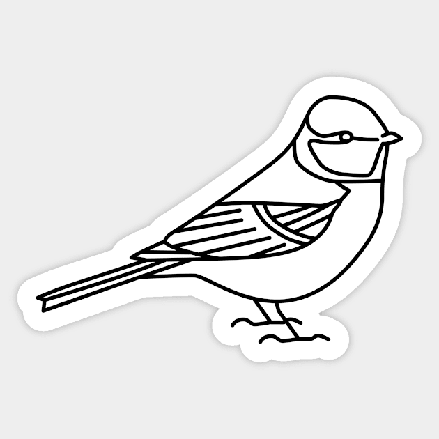 Blue Tit Sticker by Radradrad